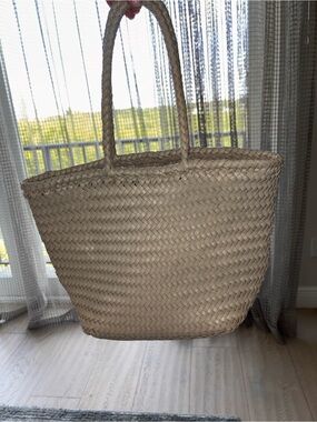 Dragon Diffusion Grace Basket, Small, Pearl & Ocean